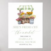 Sie ist frisch vom Markt Brautparty Willkommen Poster (Vorne)