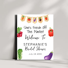 Sie ist frisch vom Markt Brautparty Willkommen Poster