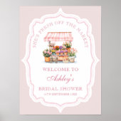 Sie ist frisch vom Markt Brautparty Willkommen Poster (Vorne)