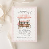 Sie ist frisch vom Markt, das Brautparty der Blume Einladung