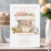 Sie ist frisch vom Markt, das Brautparty der Blume Einladung