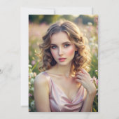 Sie ist frisch vom Markt, das Brautparty der Blume Einladung (Rückseite)