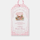 Sie ist frisch vom Markt, das Brautparty der Blume Geschenkanhänger (Vorderseite)