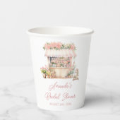 Sie ist frisch vom Markt, das Brautparty der Blume Pappbecher (Rückseite)