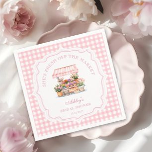 Sie ist frisch vom Markt, das Brautparty der Blume Serviette