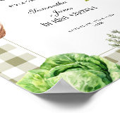 Sie ist frisch vom Markt Gingham-Brautdusche Poster (Ecke)