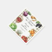 Sie ist frisch vom Markt Gingham-Brautdusche Serviette (Ecke)