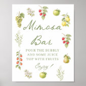 Sie ist frisch vom Markt  Mimosa Bar Poster (Vorne)