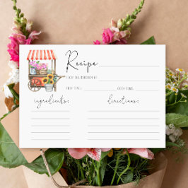 Sie ist frisch vom Markt - Rezept-Karte