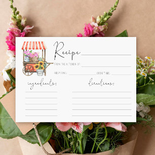Sie ist frisch vom Markt - Rezeptkarte