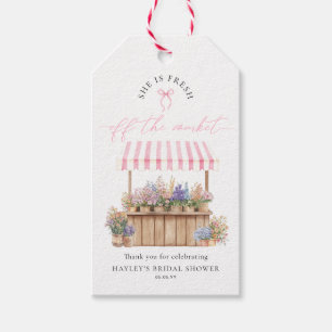 Sie ist frisch vom Markt Rosa Brautparty Geschenkanhänger