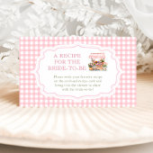 Sie ist frisch vom Marktrezept für die Braut Begleitkarte