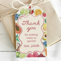 Sie ist frisch vom Obst-Brautparty