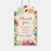 Sie ist frisch vom Obst-Brautparty Geschenkanhänger (Vorderseite)