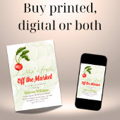 Sie ist frisch vom Roten Brautparty des Marktes Einladung