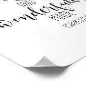 Sie ist furchtbar und wunderbar gemacht, Psalm 139 Poster (Ecke)