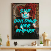 Sie ist Gebäude Renaissance-Maler-Mauerwerk Poster