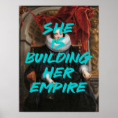 Sie ist Gebäude Renaissance-Maler-Mauerwerk Poster (Vorne)