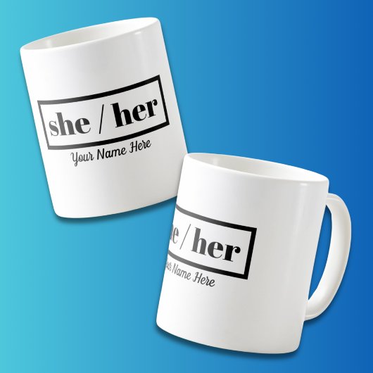 Sie ist Gerahmt Kaffeetasse