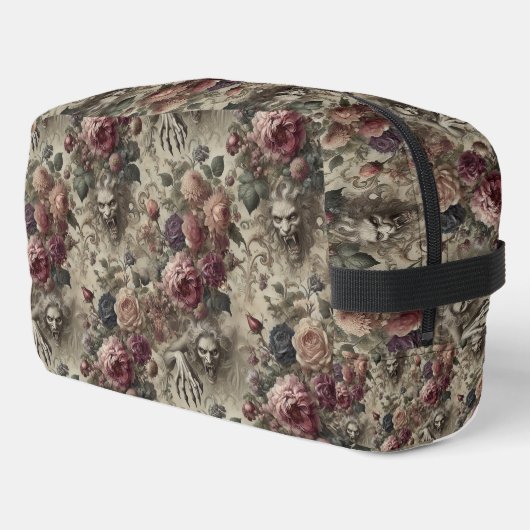 Sie ist Got Claws - Gothic Floral Grotesque Waschbeutel (Linke Seite)