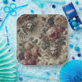 Sie ist Got Claws - Gothic Floral Pappteller (Party)