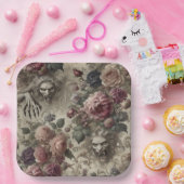 Sie ist Got Claws - Gothic Floral Pappteller (Party)