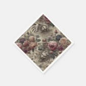 Sie ist Got Claws - Gothic Floral Serviette (Ecke)