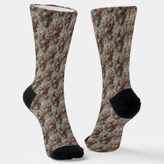 Sie ist Got Claws - Gothic Viktorianisch Delirium Socken (Gewinkelt)