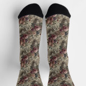 Sie ist Got Claws - Gothic Viktorianisch Tapestry Socken (Oben)