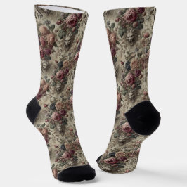 Sie ist Got Claws - Gothic Viktorianisch Tapestry Socken