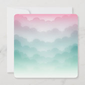 Sie ist hier Wir sind nicht Kitten Clouds Garn Einladung (Rückseite)