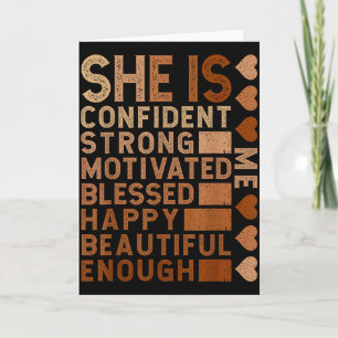 Sie ist ich Schwarze Frauen Schön Stark Gesegnet P Karte