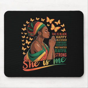 Sie ist ich stark ausgebildet im Jungstelf Frauen Mousepad