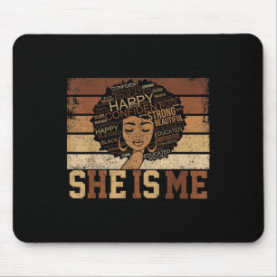 Sie ist ich stark erzogen schwarze Geschichte im 1 Mousepad