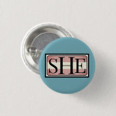 Sie ist ihre ausgeprägte Transfrau Geschlecht Button (Vorne & Hinten)