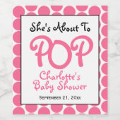 Sie ist im Begriff, eine Personalisierte Babydusch Weinetikett (Einzelnes Label)