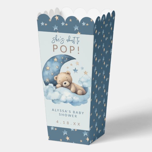 Sie ist im Begriff, Pop-Kinderdusche zu machen Geschenkschachtel (Vorderseite)