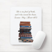 Sie ist in Bücher 2 mit Zitat zu vernarrt Mousepad (Mit Mouse)