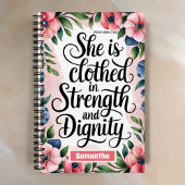 Sie ist in einer Christlichen Frauenzeitschrift ve Notizblock