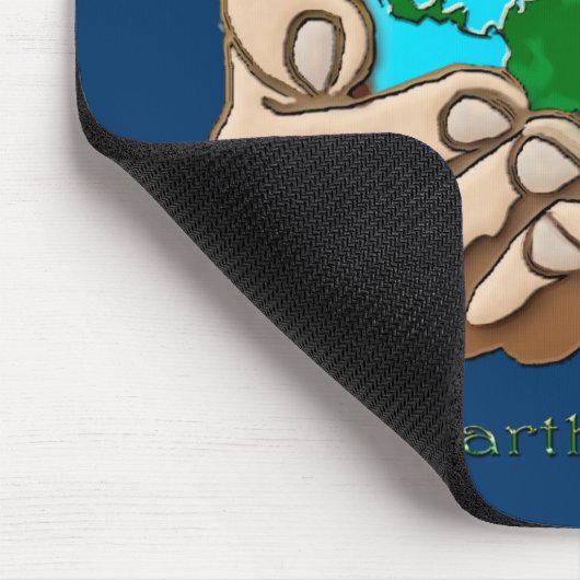 SIE IST IN UNSERER HÄNDE Öko Environmental Mousepad (Ecke)