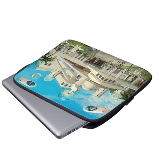 Sie ist kosmisch laptopschutzhülle (Vorne Knopf)