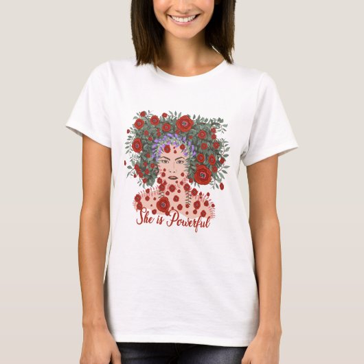 Sie ist mächtig T-Shirt (Vorderseite)