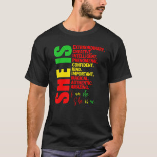 Sie ist magisch unapologetisch afrikanische Frauen T-Shirt