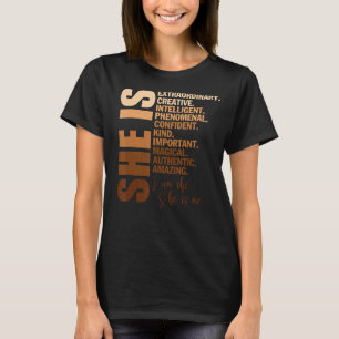 Sie ist magisch unapologetisch afrikanische Frauen T-Shirt