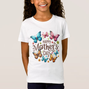Sie ist Mama Fröhlicher Muttertag T-Shirt