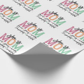 Sie ist Mama: Loved, Strong, Worthy, Importy, Beau Geschenkpapier (Ecke)
