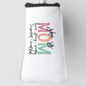 Sie ist Mama: Loved, Strong, Worthy, Importy, Beau Golf Headcover (Rotieren 90)