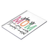 Sie ist Mama: Loved, Strong, Worthy, Importy, Beau Notizblock (Linke Seite)