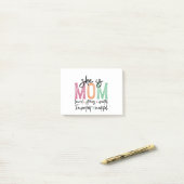 Sie ist Mama: Loved, Strong, Worthy, Importy, Beau Post-it Klebezettel (Auf Schreibtisch)