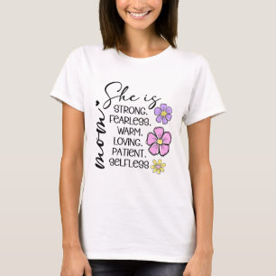 Sie ist Mama Shirt   Minimales T-Shirt der Blumenm